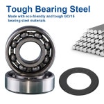 608 2RS 볼 베어링 - 10개의 이중 고무 밀폐 미니어처 딥 그루브 608r 스케이트보드 8x22x7mm 10PCS