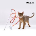 댕냥이 고양이 깃털 방울 무지개 낚싯대 고양이 장난감