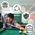 Pcmursal 풀 큐 스트레이트니스 체커 스트로크 트레이너 당구 당구 훈련 보조 도구