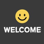 토토만물 스마일 대형 소형 환영합니다 웰컴 welcome 스티커 어서와요 레터링 시트지 스마일 웰컴 작은사이즈