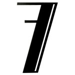 NACH 스틸 플로팅 하우스 번호 6 - 스타일 7 하드웨어가 세기 중반 모던 월 번호 0