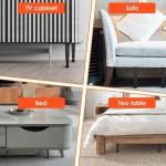 토빌렉 6개 조절 가능한 높이 침대 지지대 다리 7 9-15 킹 퀸 침대용 프레임 슬랫 센터 가구 교체 키트