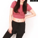 H스타일NF크롭R반팔요가티 휘트니스 필라테스 헬스 운동 래시가드 비치웨어