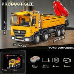 몰드 킹 17050 셀프 로딩 크레인 빌딩 블록 키트 MOC 대형 로모트 컨트롤 트럭 모델 수집품 세트 14세 이상용 선물 장난감 4012개 이상