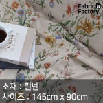 린넨 원단 천 바이오워싱 플라워 CZ A1253