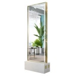 미용실양면경대 스탠딩 이발소 단면 경대 옷가게