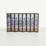 마마캣츠 MMC 납골당 꾸미기 미니어처 병풍 제사상 차례상 서예 화조도 산수화 사군자 인테리어 소품 6폭 A 서예