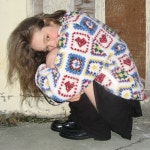 론론 HEART CROCHET PATTERN FLEECE JACKET RR24DJK3828