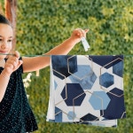 케나디비 기하학적 핸드 타월 세트 소프트 모던 아트 스카이 추상 목욕 손끝 수건 장식용 욕실 손님용 페이스 주방 설거지 14 x28