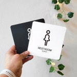 공연장 식당 여자 화장실 표시 심플한 큰 표지판 매장표시판