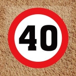 속도 제한 방수 반사 자동차 스티커 9 40 1개 C