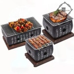 미니 숯불 화로 가정 캠핑 바베큐 고기구이 휴대용 소형