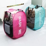 대용량 메쉬 세탁바구니 빨래바구니 접이식 폴딩