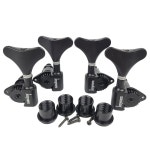 1 24 비율 일렉트릭 베이스 머신 헤드 튜너 튜닝 키 페그 오픈 기어 교체품 재즈 2R 2L Chrome