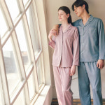 비너스 모다울산 블랙라벨 실크 솔리드 남성파자마세트 US VPA4561M