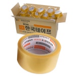 국산 OPP 박스테이프 48mmX40m 경포장 투명테이프 1박스 50개입 투명