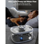 Kasty 2 5Gal 9 5L 반려견 분수 초대형 반려동물 3가지 유동 모드 고양이 대형 필터 여과 스마트 LED 펌프 안전 터치 BPA 프리 반려동물을... 