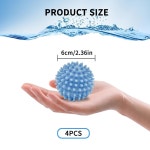 럭키옵트 세탁 공 세탁기용 PVC 스크러빙 공 4개 재사용 가능한 세탁기 건조 2 5 의류 주름 감소 더 나은 청소 4