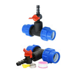 PE 파이프 퀵 커넥터 티 호스 워터 스플리터 T 형 감소 가든 농장 관개 피팅