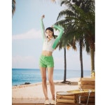 아레나 아레나 엑티브 레귤러핏 세미크롭 집업 래쉬가드 A4BL1QR47