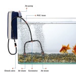사리초 아쿠아리움 에어 펌프 액세서리 세트-9 84 26 25 101 71피트... 호스 체크 밸브 스톤 I L T 셰이프 커넥터 101 71피트 호스 12스톤 12체