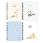 핑크풋 핑크풋 핑크풋 4000 냥냥 스테이 소프트 노트 4종 세트 냥냥이 6세트