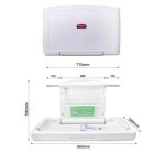 공원 공공기관 화장실 수유실 튼튼한 접이식용 기저귀교환대 가로 내구성