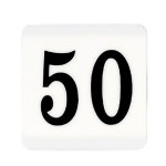 1P 사각 아크릴 번호판 1-50 1개 2