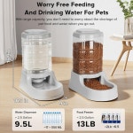 케논드 9 5L 그래비티 대형 반려견 사료 공급기 자동 디스펜서 실내 외에 적합 1 2 5 Gallon dog feeder