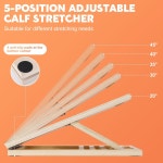 종아리 스트레칭을 위한 경사 보드 조절 가능한 나무 스트레칭 스쿼트용 보드 다리 무릎 뒤꿈치 발목 Portable Slant Board