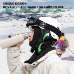 발라클라바 스키 마스크 남녀용 풀 페이스 커버 3피스 통기성 방풍 스노보드용