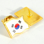 태극기와펜 기념품 브로치 미니 굿즈 외국인선물 01태극기뱃지-사각