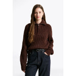 타미힐피거 릴랙스 하프 집업 스웨터 t32f7kto46twt1