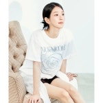 닉앤니콜 반팔티셔츠 ROSE BUTTERFLY SLEEVE TOP