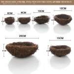 인공새집 시뮬레이션 장식 부활절 소품 가짜 메추라기 알 1개 새 둥지