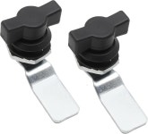 Kyuionty 2개 엄지손가락 조작 오프셋 캠 잠금 T 핸들 스윙 노브 회전 래치 기계 캐비닛 서랍용 2 Pack