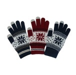 동해상사 눈꽃 스마트폰 장갑 고급형 남녀공용 기모 니트 터치 양면 겨울 보온 남자 남성 여자 여성