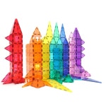 7세 입체 건축물 가베놀이 상상력 자석블록 200p 창의력향상 도형타일 엄마표 유치원 1개