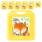 모니주 가방 크레파스 24색 12개