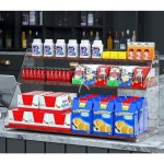 약국 매대 마트 간식 편의점 카운터 아크릴 A 계산대 선반 2층 높이 23 5너비 40