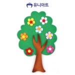 펠트 꽃나무 초록
