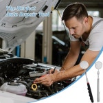 3 PCS 검사 거울 텔레스코픽 기계 그립 정비사가 검사하고 관찰할 수 360도 회전 원형