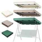 야외 그네용 플렉시온 교체 캐노피 - 72 X 52 2인승 벤치 글라이더 스윙 그늘막 원단 정원 파티오 야드 파크 현관 시트 가구 77 x 43