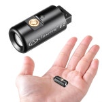 LIGHTFE E2 미니 고리 손전등 - 충전식 USB 마그네틱 충전 소형 밝은 LE E2