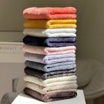 더휴 잘마르고 먼지없는 생활 유아 세면 극세사 수건 세안 타올 7장 고급타월 크림베이지 7개