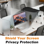 2Pc 조절 가능한 사무실 칸막이 책상 그늘 u2013 프라이버시 눈부심 감소 편안함을 위한 유연한 조명 차단기 필수 사무용품 Standard 1 0