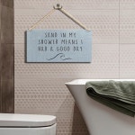 료오 비치키 룸 데코 에스테틱 샤워 중 모래는 하루를 보냈다는 의미입니다 나무 간판 벽걸이 여름 가정용 장식 해안 방 벽 11 8x5 9 장식