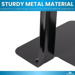 1InThe Office 책장 금속 5 1 4 x 4 3 4 5 미끄럼 방지 검은색 4팩