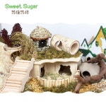 골든햄스터은신처 욕실 작은 숨숨집 햄스터 계단식 원룸