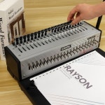 레이슨 플라스틱 바인딩 빗 1 2 9 16 5 8 11 16 19링 글자 크기 척추 80개의 멀티 사이즈 CR12141618BK